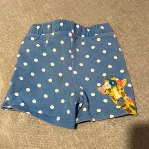 Baby Boden giraffe drawstring shorts
